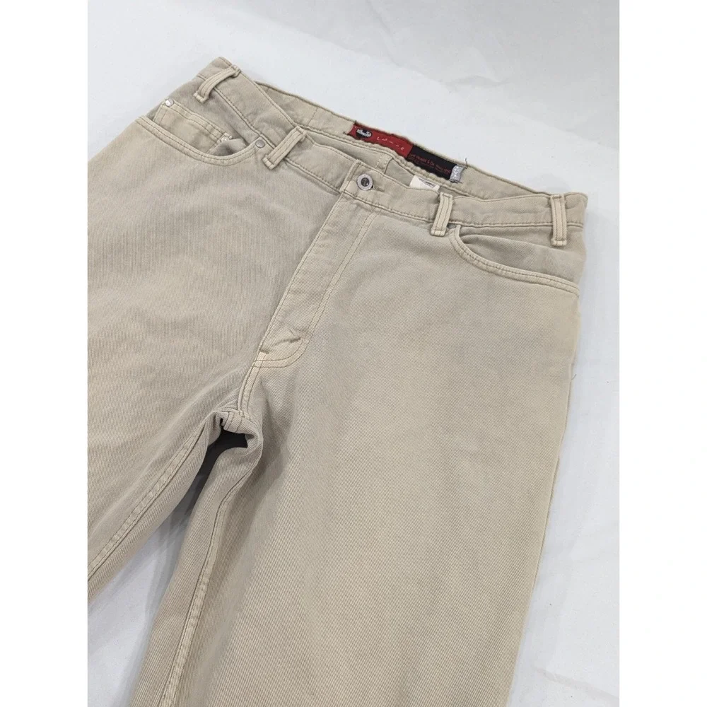 Vintage Men's 90s 00s Levi's‎ Silvertab Loose Fit Jeans 36x30 Beige Tan Baggy